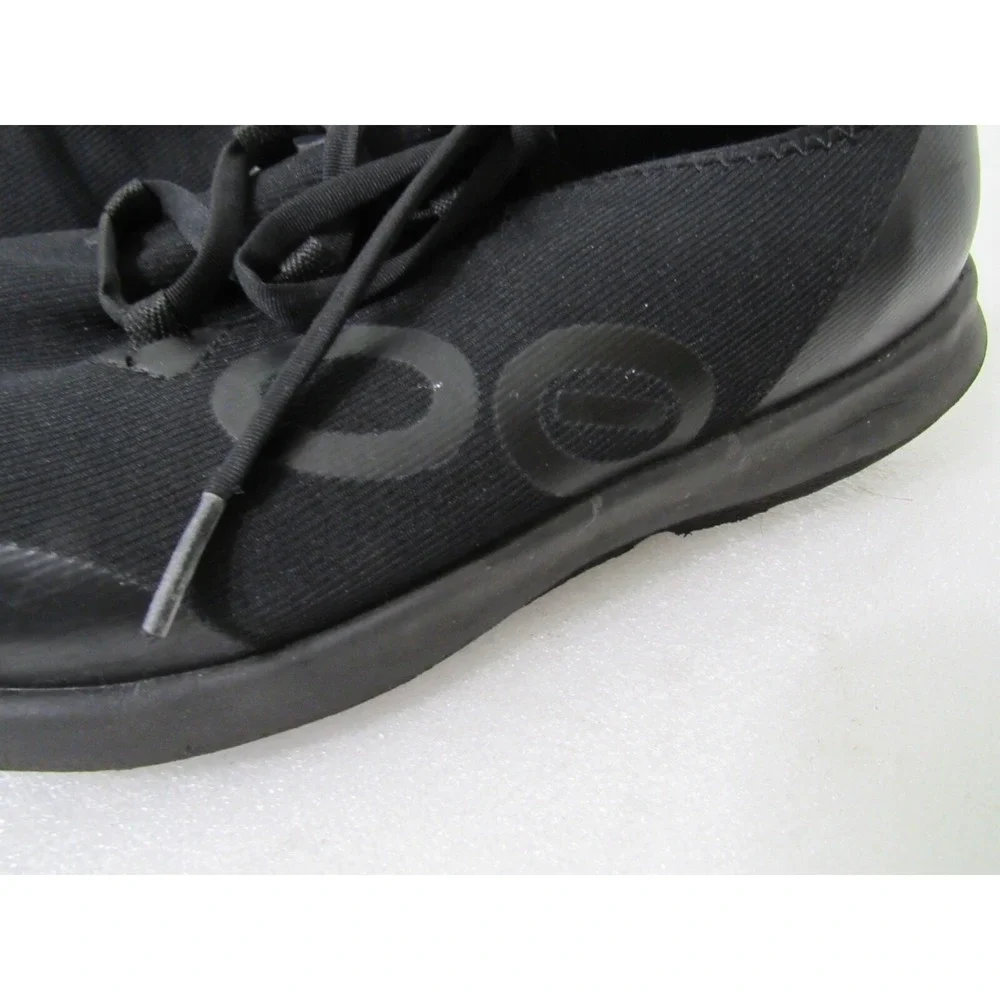 Oofos OOMG Sport LS Low Comfort‎ Shoes Men's size 10 Black Textile White